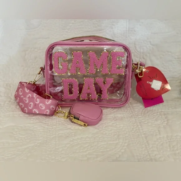 Betsey Johnson Bags Betsey Johnson Clear Game Day Crossbody